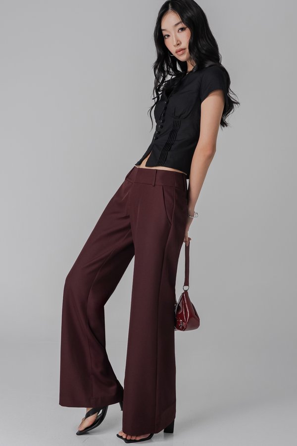 Poise Pants In Burgundy
