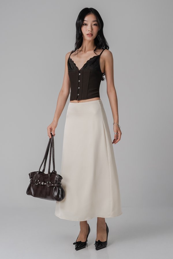 Drift Skirt In Ivory Cream