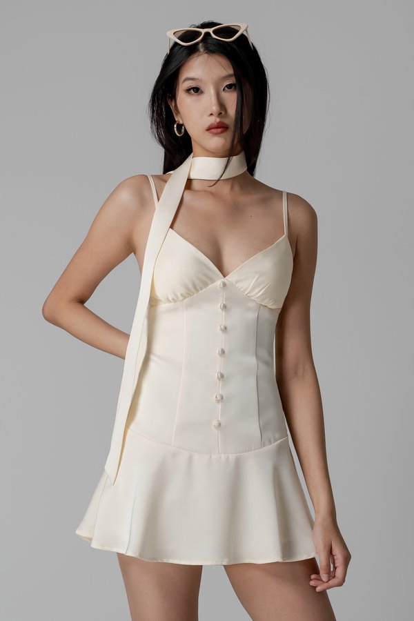 Opulent Dress in Ivory Cream