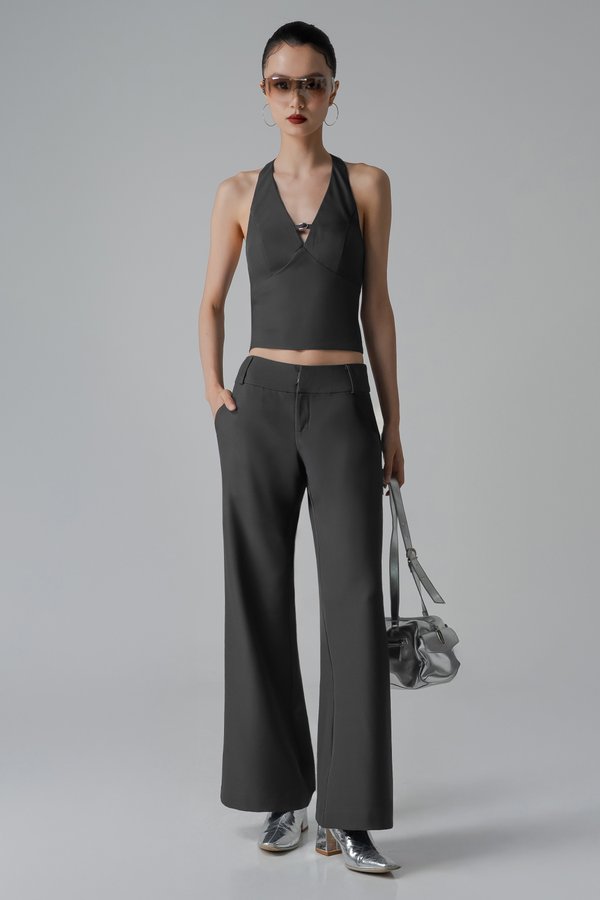 Visionary Top In Dark Grey
