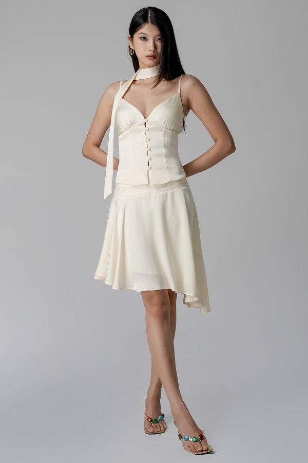 Refine Top In Ivory Cream