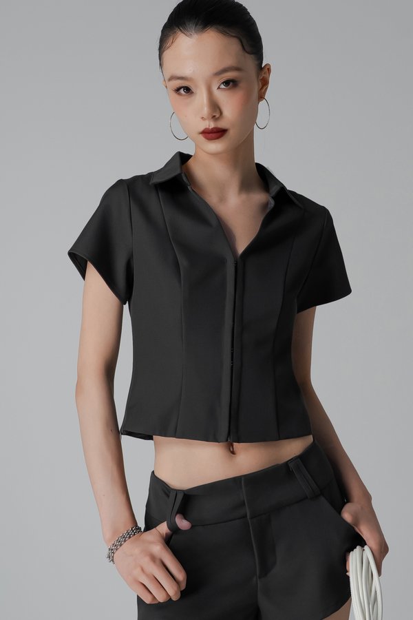 Execute Top In Dark Grey