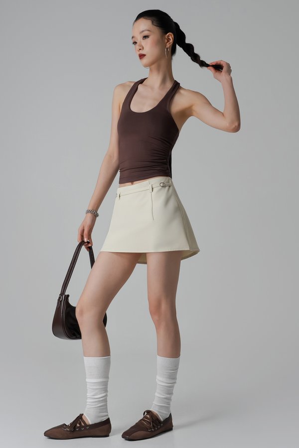 Siren Skirt In Bone Grey