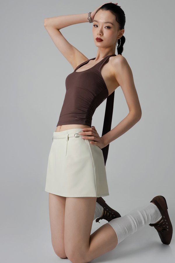 Siren Skirt In Bone Grey