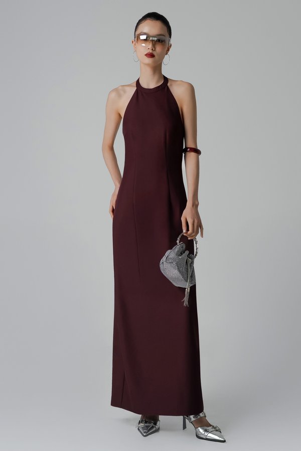 Command Dress In Burgundy