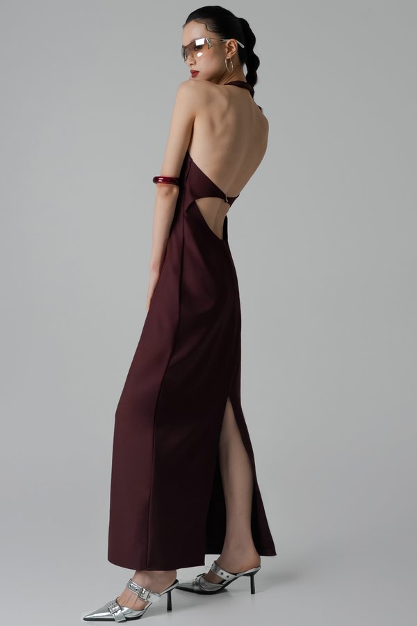 Command Dress In Burgundy