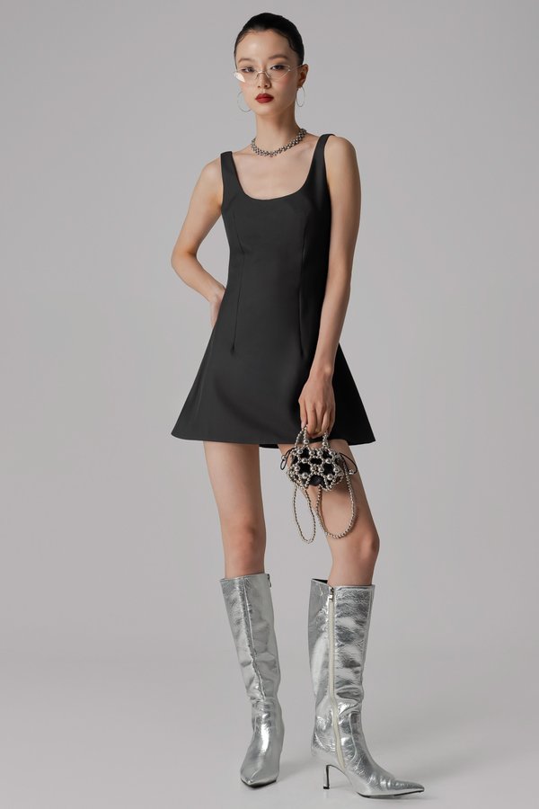 Agenda Dress In Dark Grey
