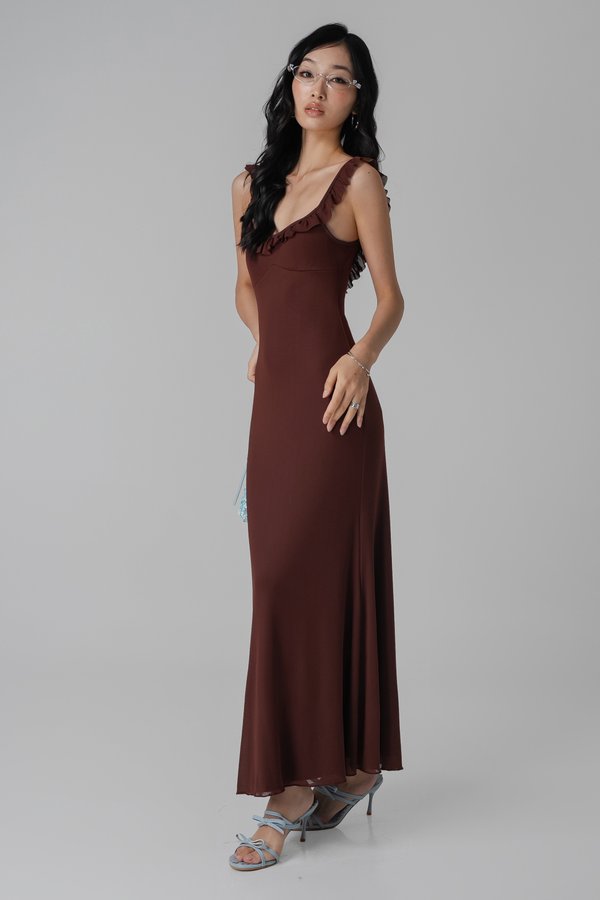 Gardenia Dress In Brown