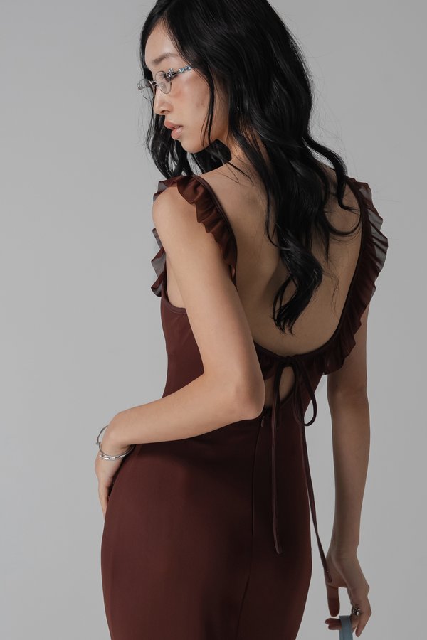 Gardenia Dress In Brown