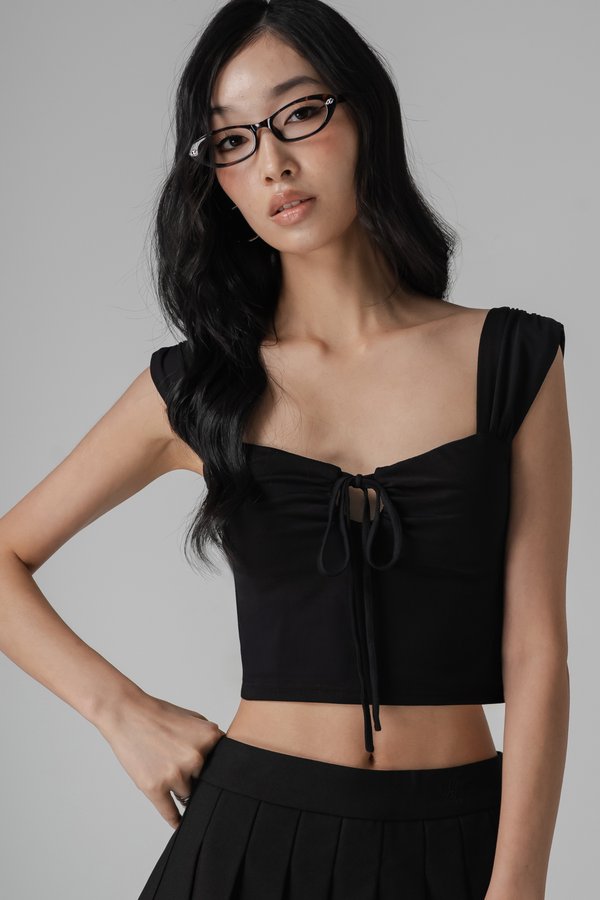 Poppy Top In Black