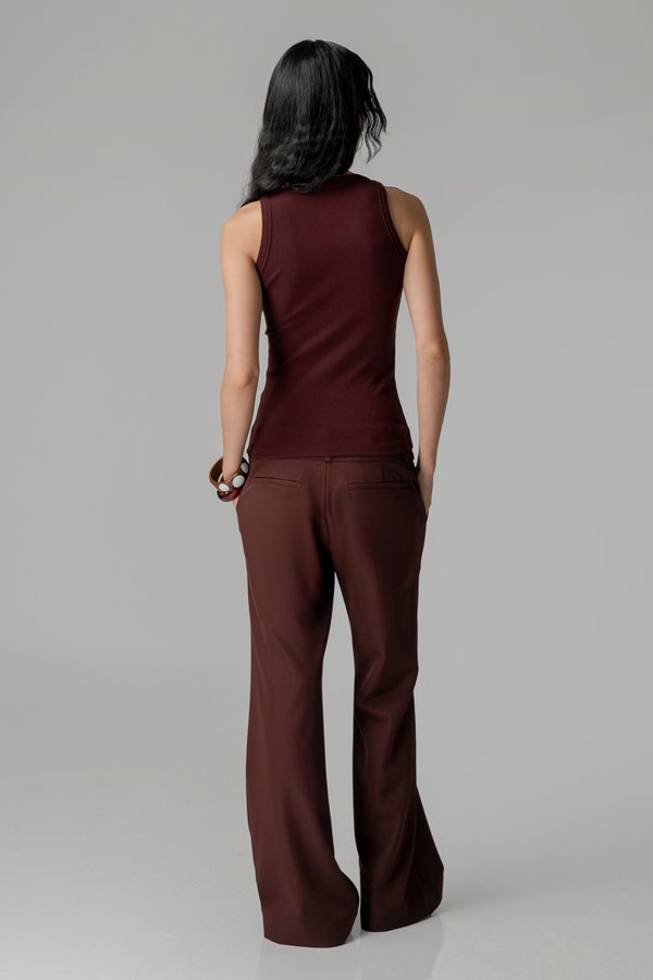 Airy Top in Burgundy