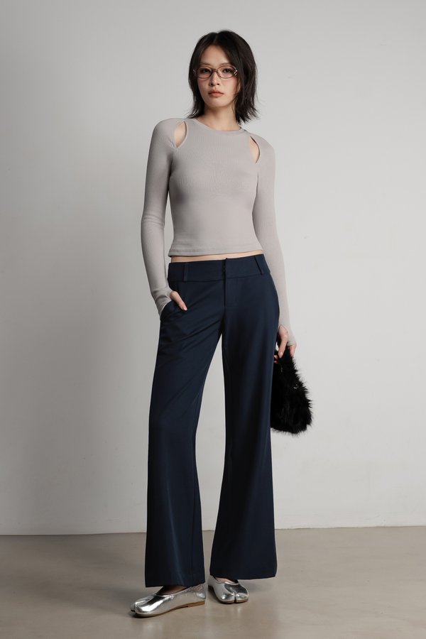 Slice Top in Grey
