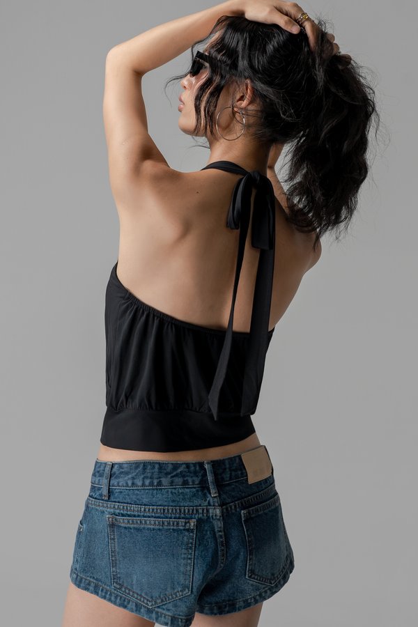 Affair Halter Top in Black