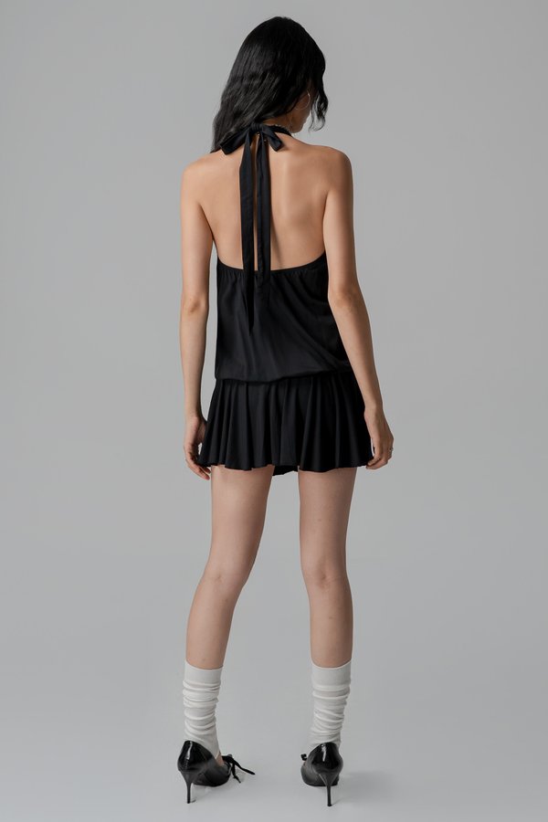 Bare Halter Dress in Black