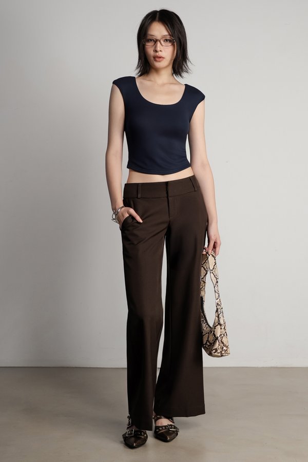 Entwined Top in Navy