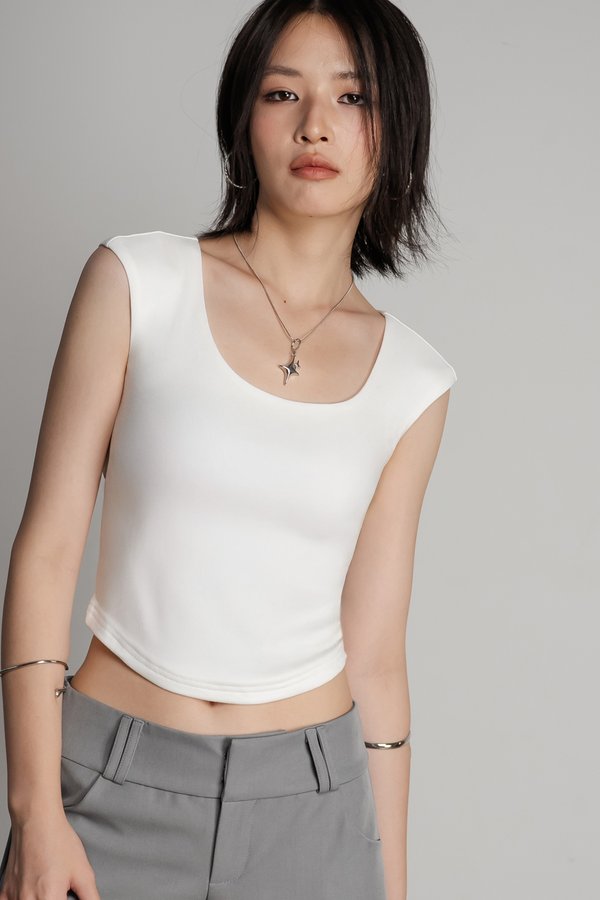 Entwined Top in White