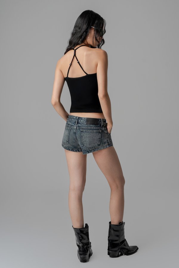 Basic Mini Shorts in Vintage Wash