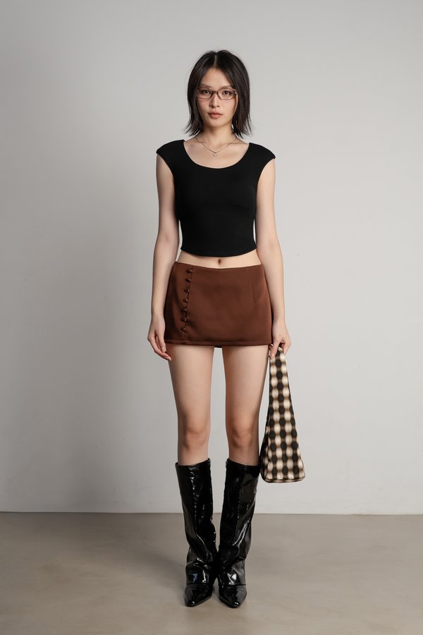 Entwined Top in Black