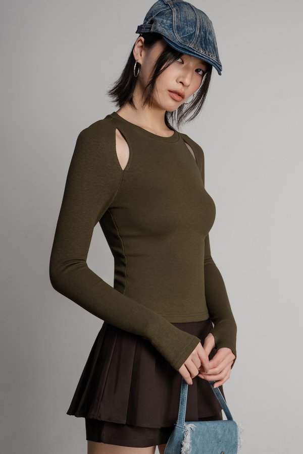 Slice Top in Green