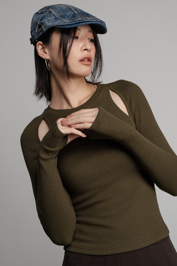 Slice Top in Green