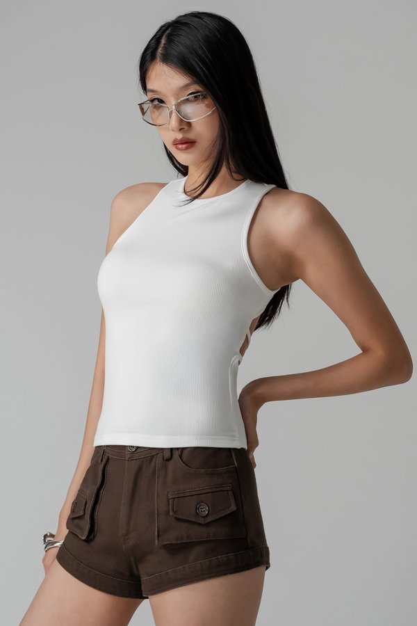 Untamed Top in White