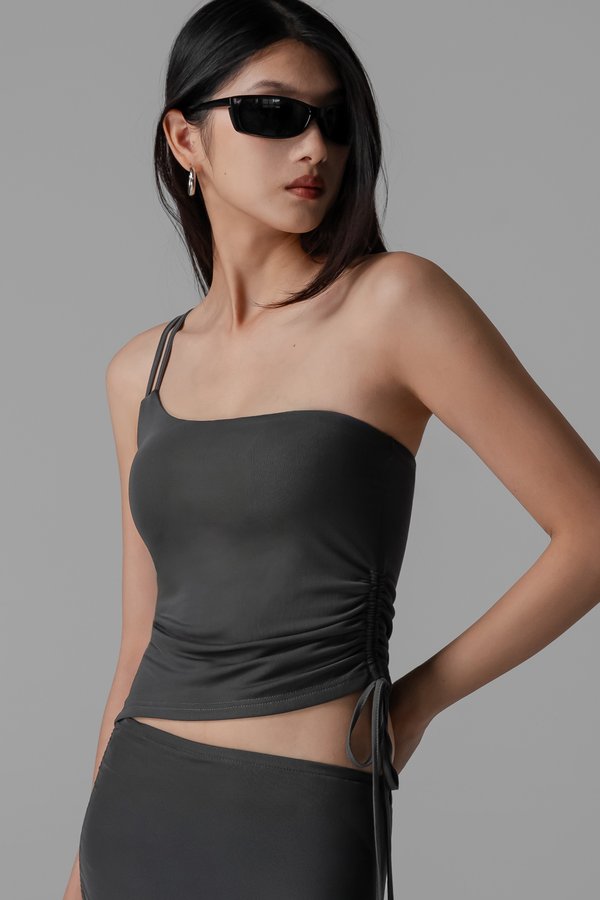 Wispy Top in Graphite Grey