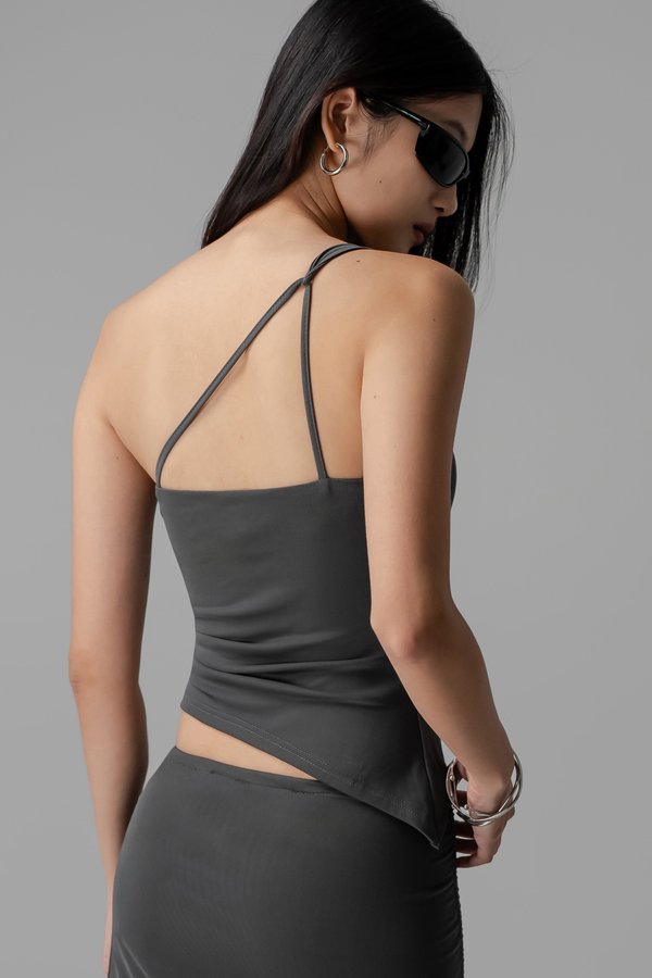 Wispy Top in Graphite Grey
