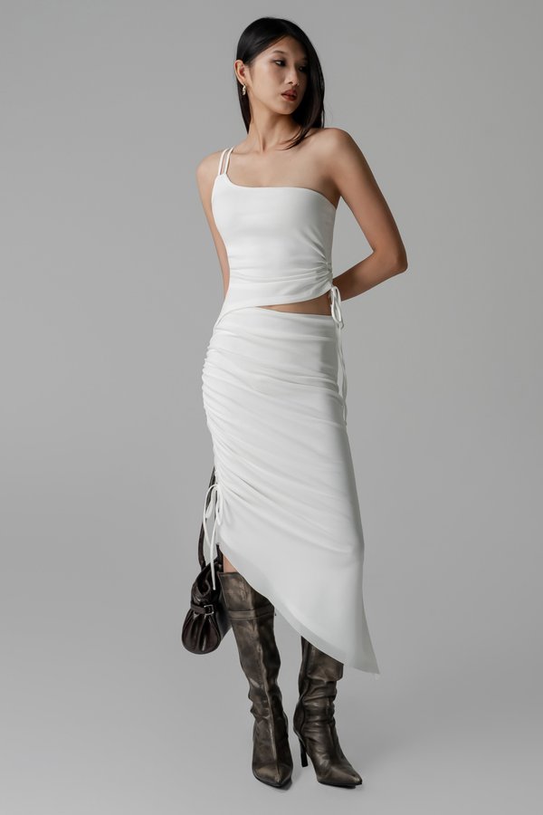 Shadow Skirt in White