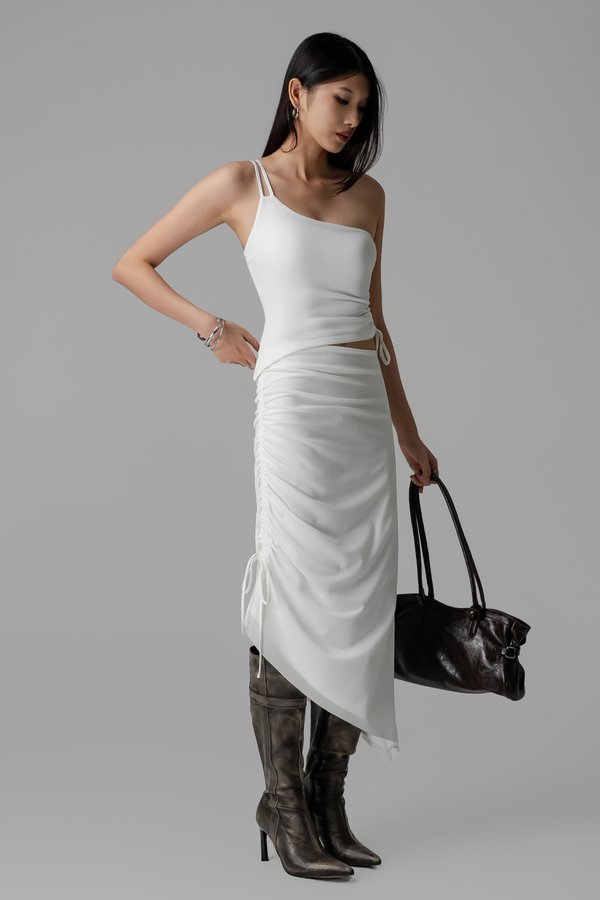 Shadow Skirt in White
