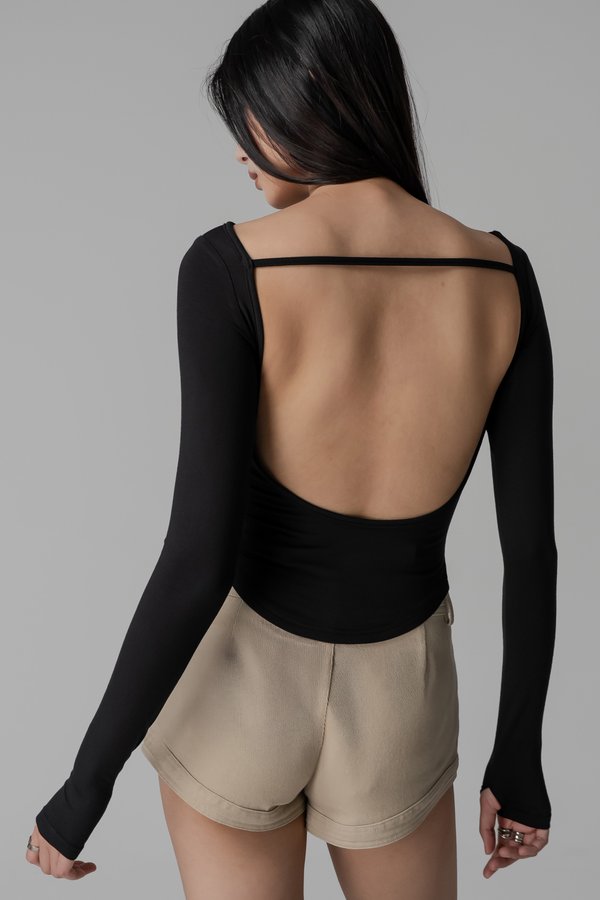 Fragment Two-Way Top in Black