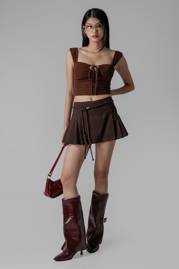 Regenerate Skirt In Midnight Brown