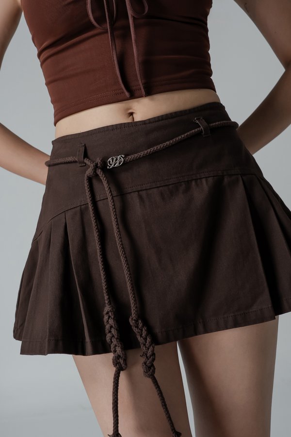 Regenerate Skirt In Midnight Brown