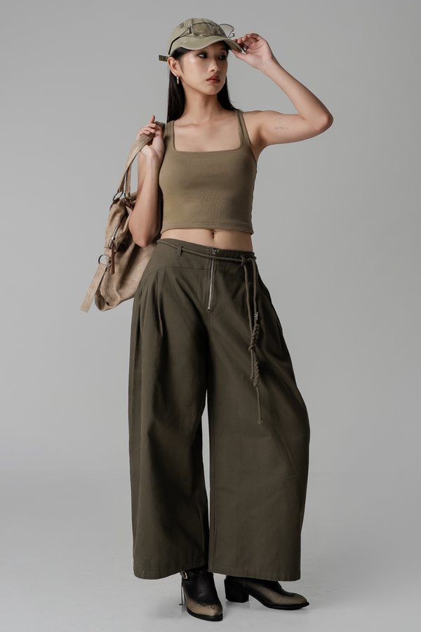 Morph Pants In Moss Green