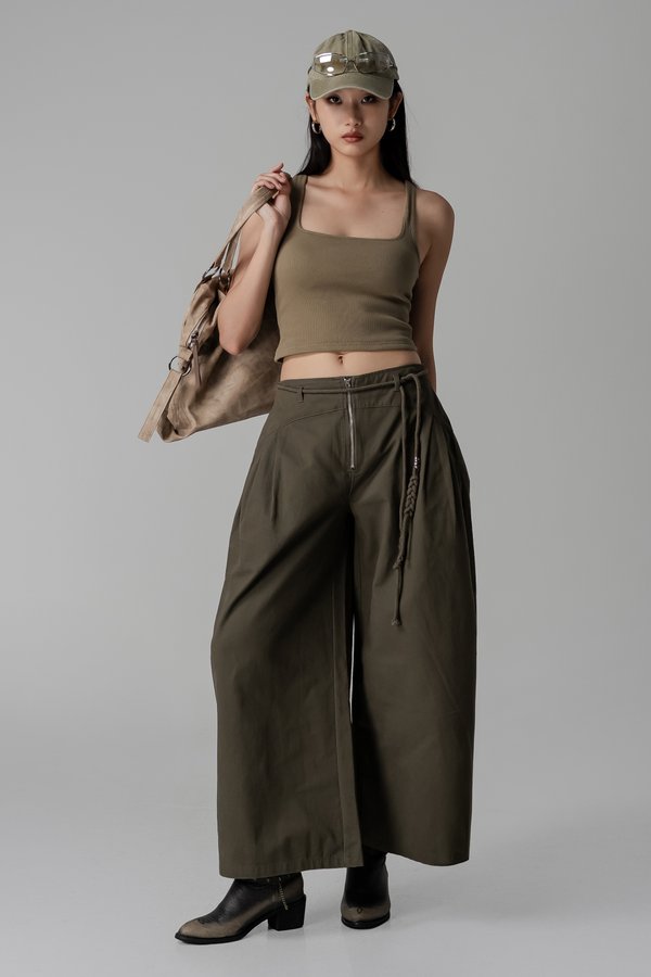 Morph Pants In Moss Green
