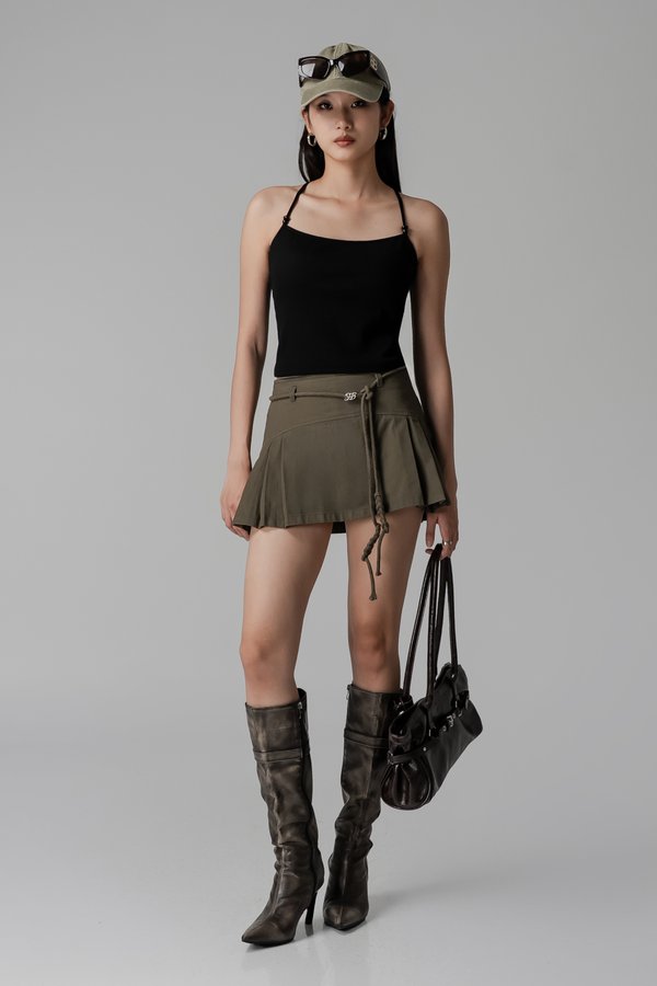 Regenerate Skirt In Moss Green