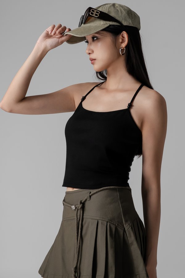Monsoon Beaded Top in Black