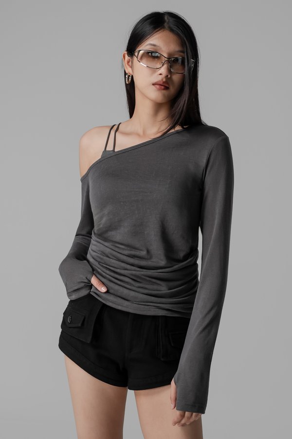Echo Two-Piece Top in Graphite Grey