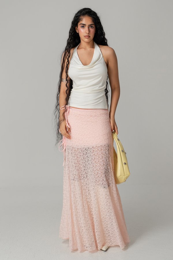 Lucid Lyocell Halter Top in White