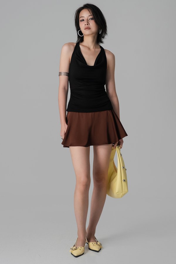Lucid Lyocell Halter Top in Black