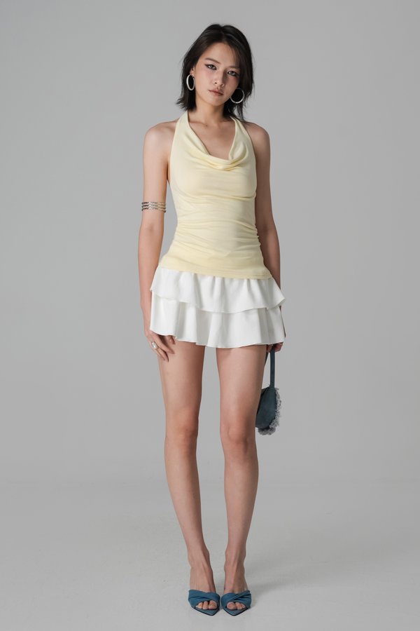Lucid Lyocell Halter Top in Yellow
