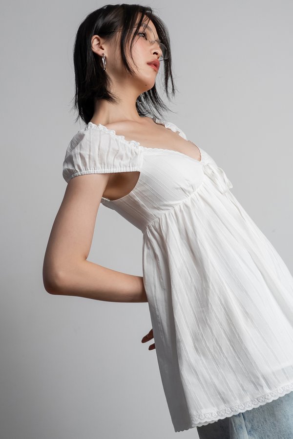 Fleur Dress in White