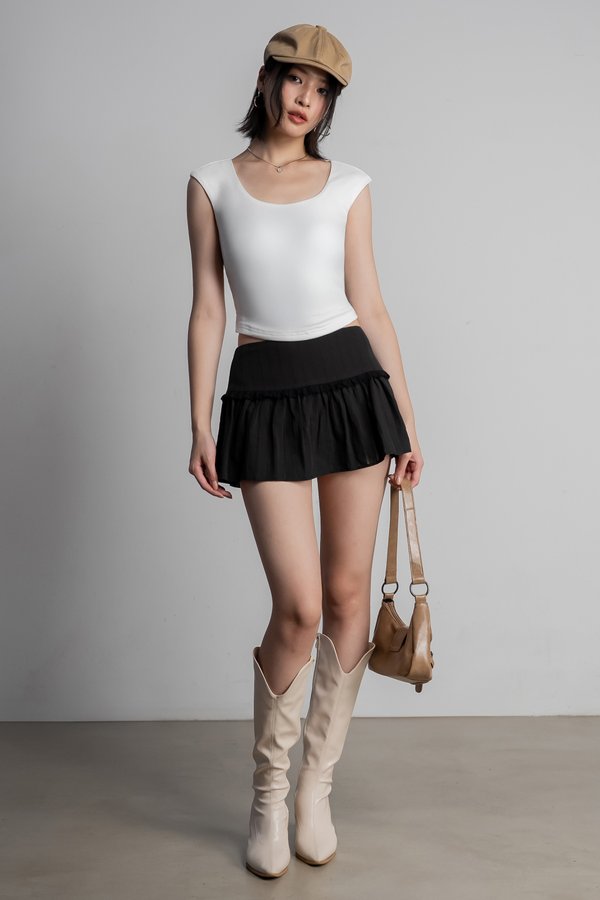 Flutter Skirt in Black