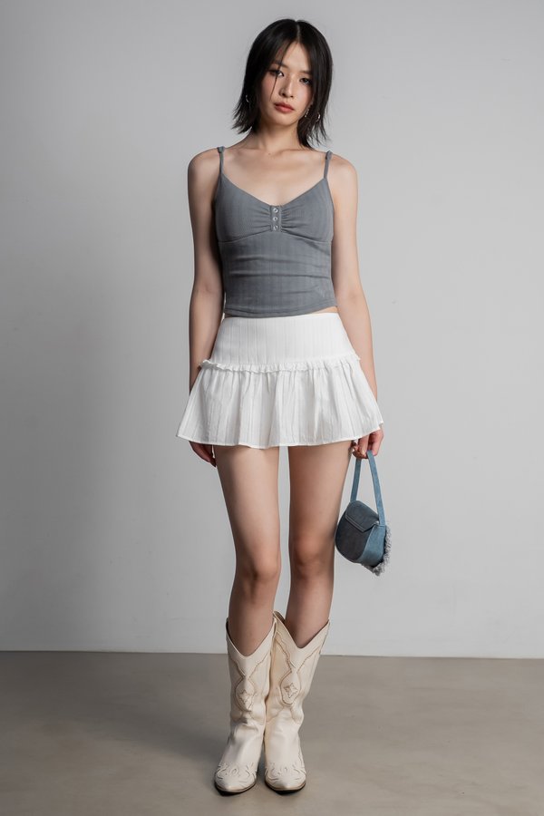 Flutter Skirt in White