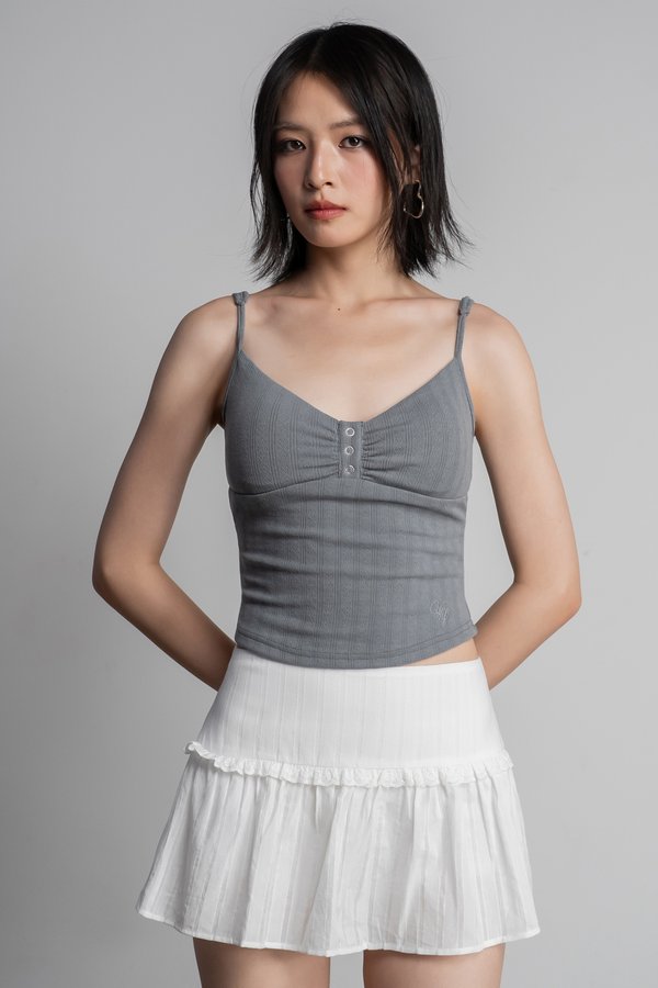 Flutter Skirt in White