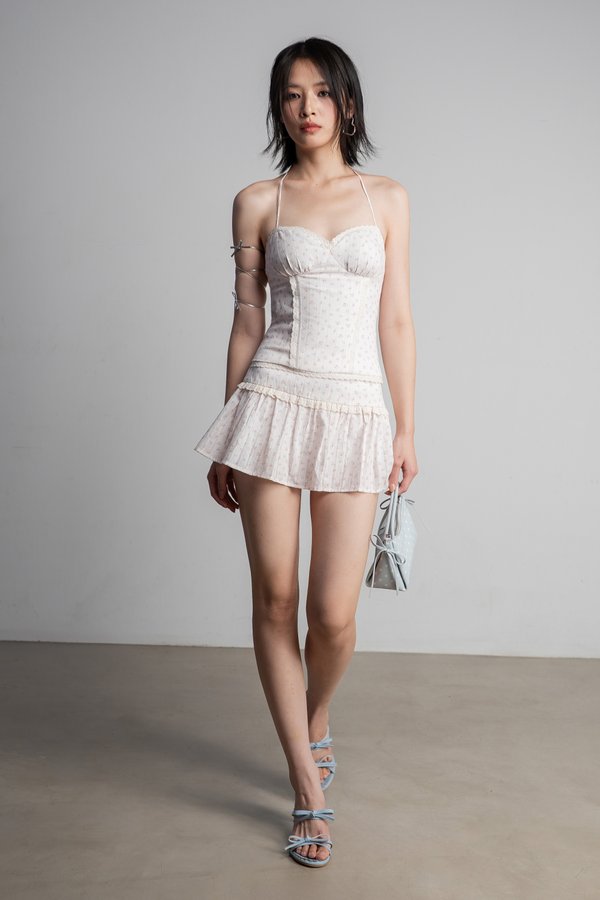 Rosette Top in Pink