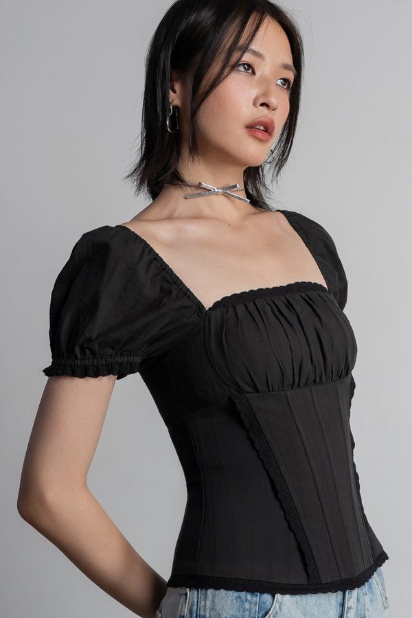 Botanica Top in Black