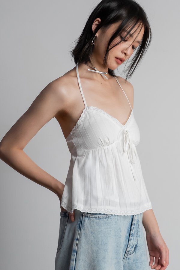 Camelia Top in White
