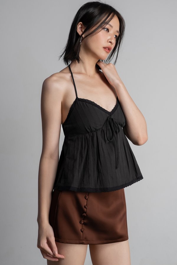Camelia Top in Black