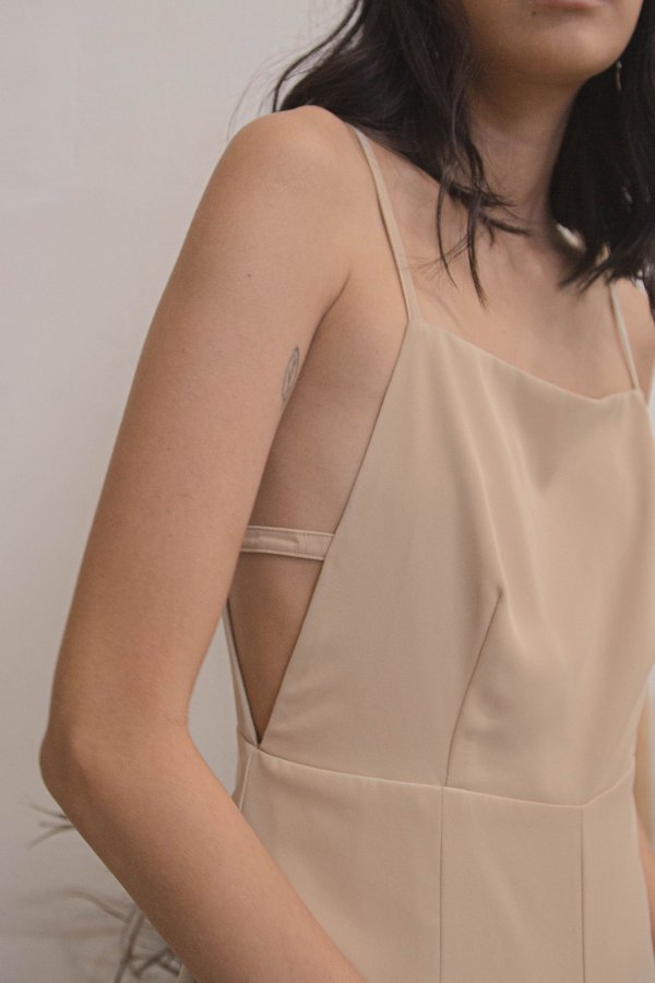 New Year's Jumpsuit in Hay Beige