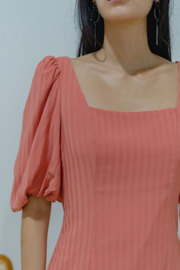 Forever Young Dress in Salmon Pink